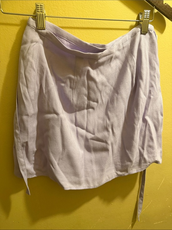 Sunday Best Dresses & Skirts - Sunday best Mini Skirt - Soft Lavender Wrap Style